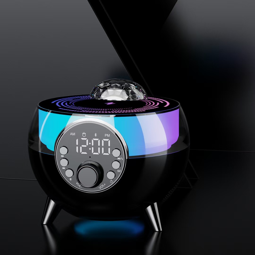 Трансконтинентальная космическая аренда с часами, сигнальная лампочка bluetooth, аудиосистема 15W pic 4