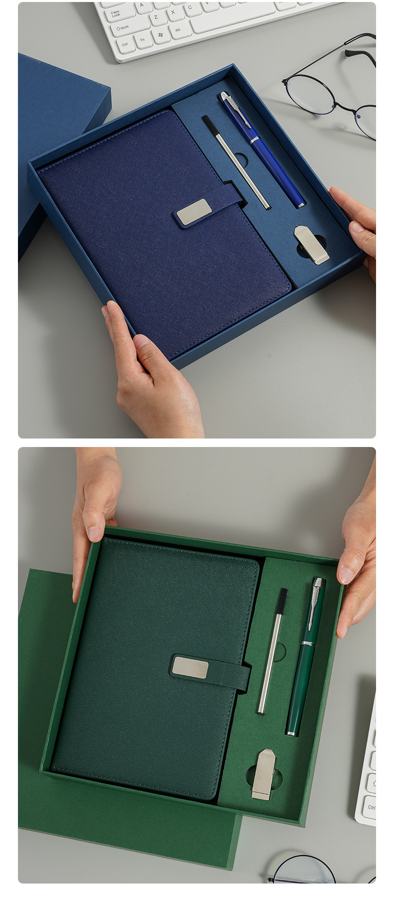 Wholesale of business notebooks, customized gift box sets, insulated cups, high-end office and meeting notebooks with logo printing pic 17
