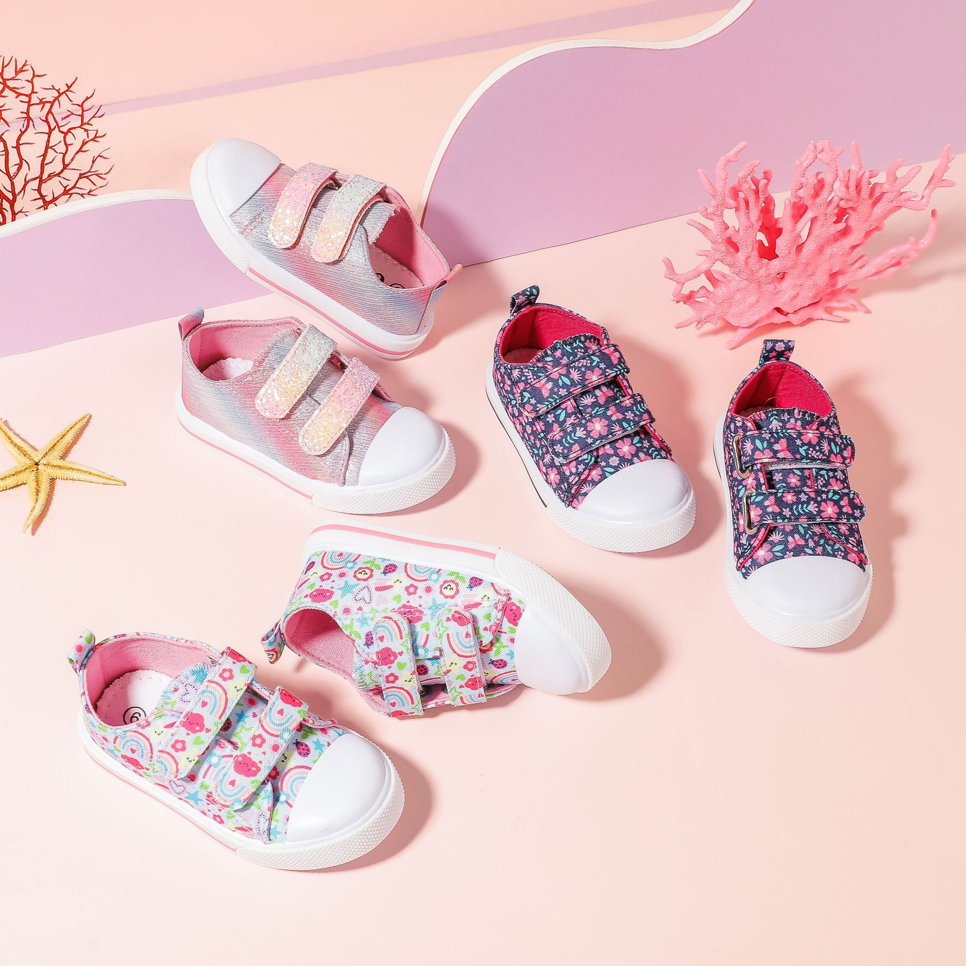 儿童帆布鞋韩版男女童鞋休闲软底运动鞋宝宝学步鞋室内小白鞋代发详情18