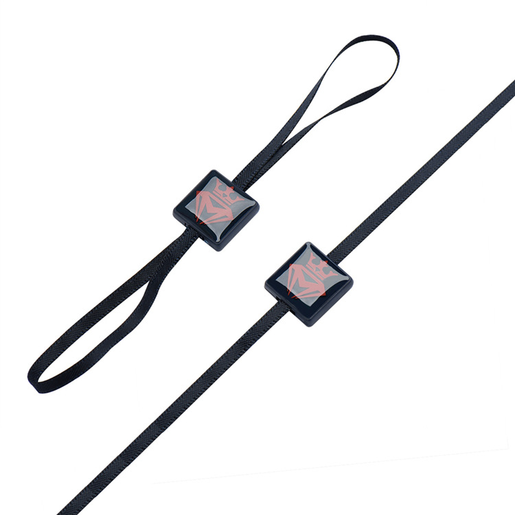 服装吊粒定制高档双插吊粒logo设计烫金滴胶通用吊牌挂绳衣服标签详情9