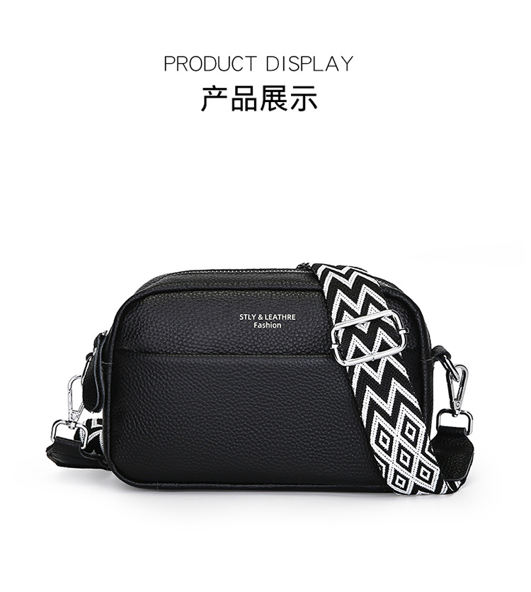 跨境真皮女包单肩包斜跨2024新款时尚通勤简约小方包批发bags详情5