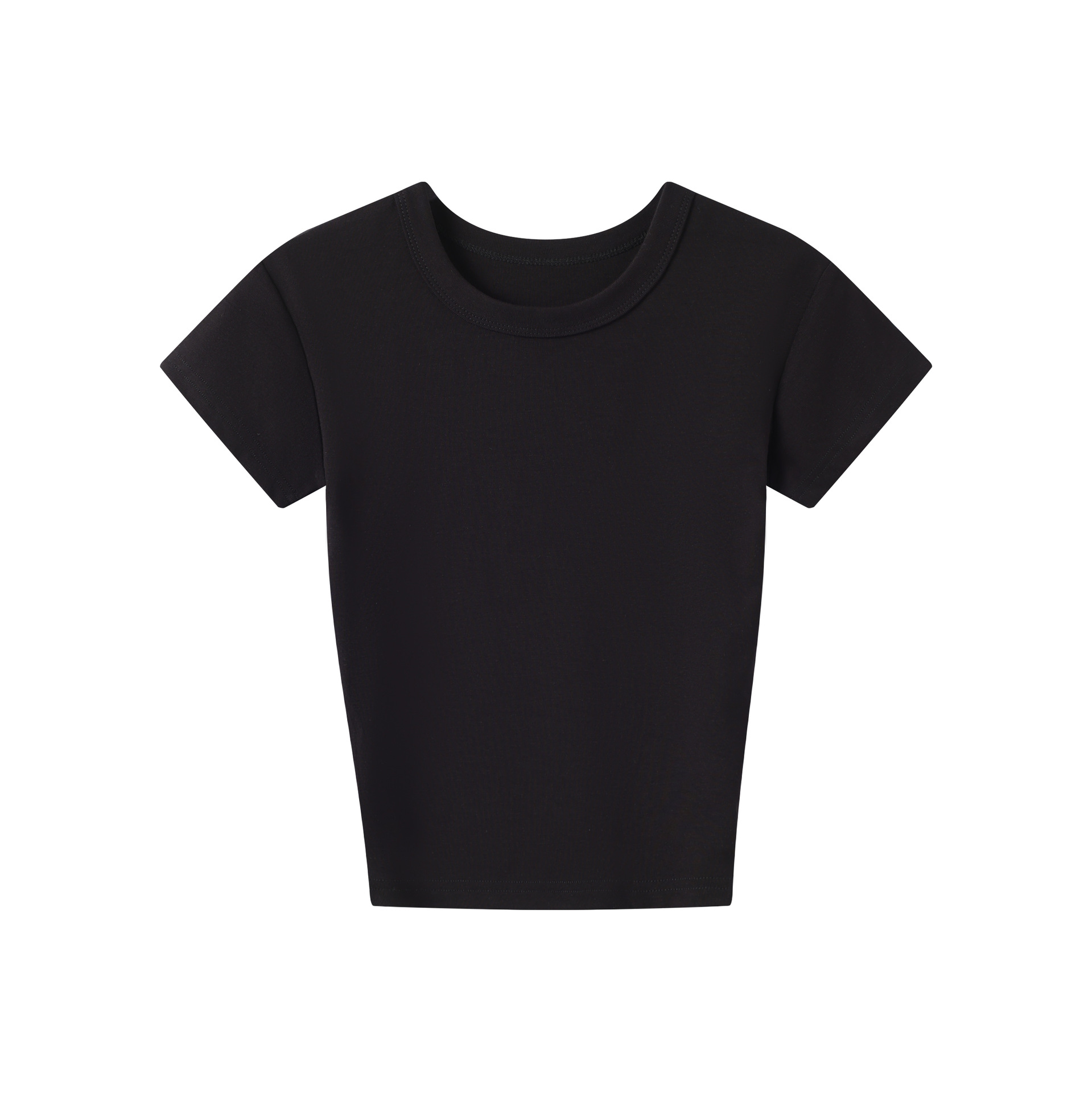 现货Skims卡戴珊经典正肩辣妹运动内搭打底紧身上衣莫代尔t恤详情16