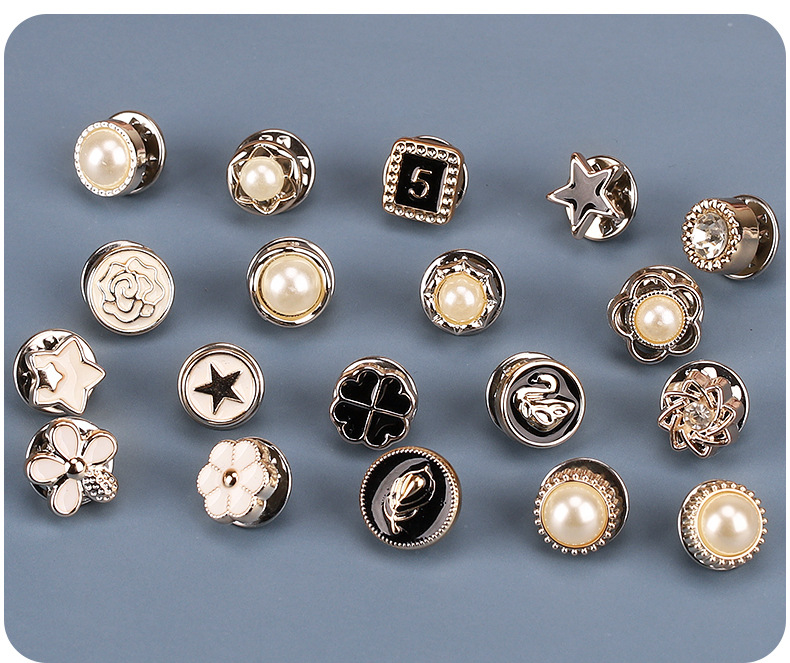 国潮 旗袍百花图案梅兰竹菊免缝纽扣暗扣女士防走光详情12