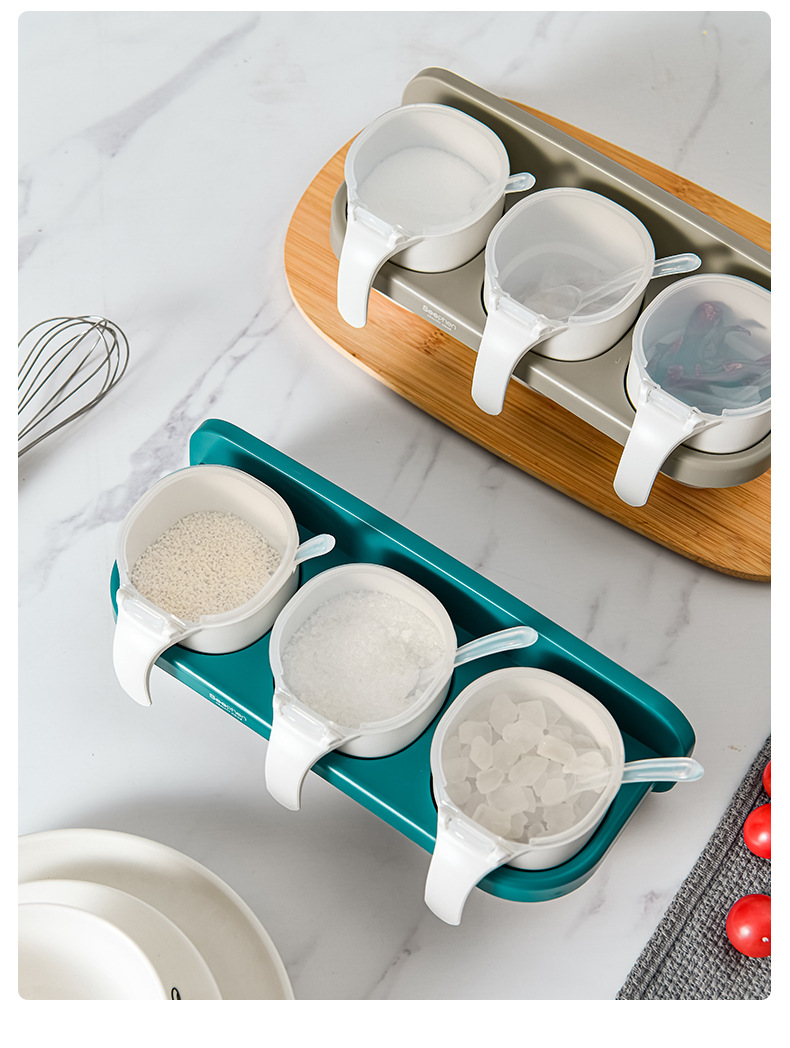 New creative plastic seasoning box, no drilling, no mark, wall-mounted kitchen seasoning storage box, wholesale factory direct sales pic 17