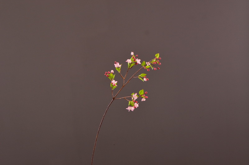Dongli Flower Industry, the original manufacturer, offers wholesale of high-end artificial flowers, pendulous crabapple, home decoration sample rooms, photography props, and one-piece consignment of crabapple flowers pic 7