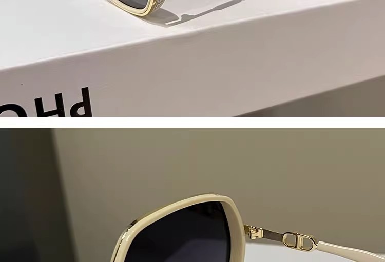 新款2024墨镜女高级感显脸小防紫外线太阳镜潮流亮边开车遮阳眼镜详情10