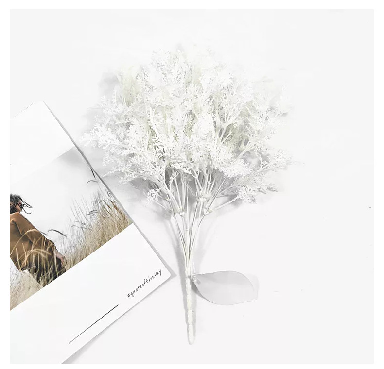 仿真7头迷雾花雾凇草喷色把束 婚庆仿真花植物家居装饰花厂家直销详情13