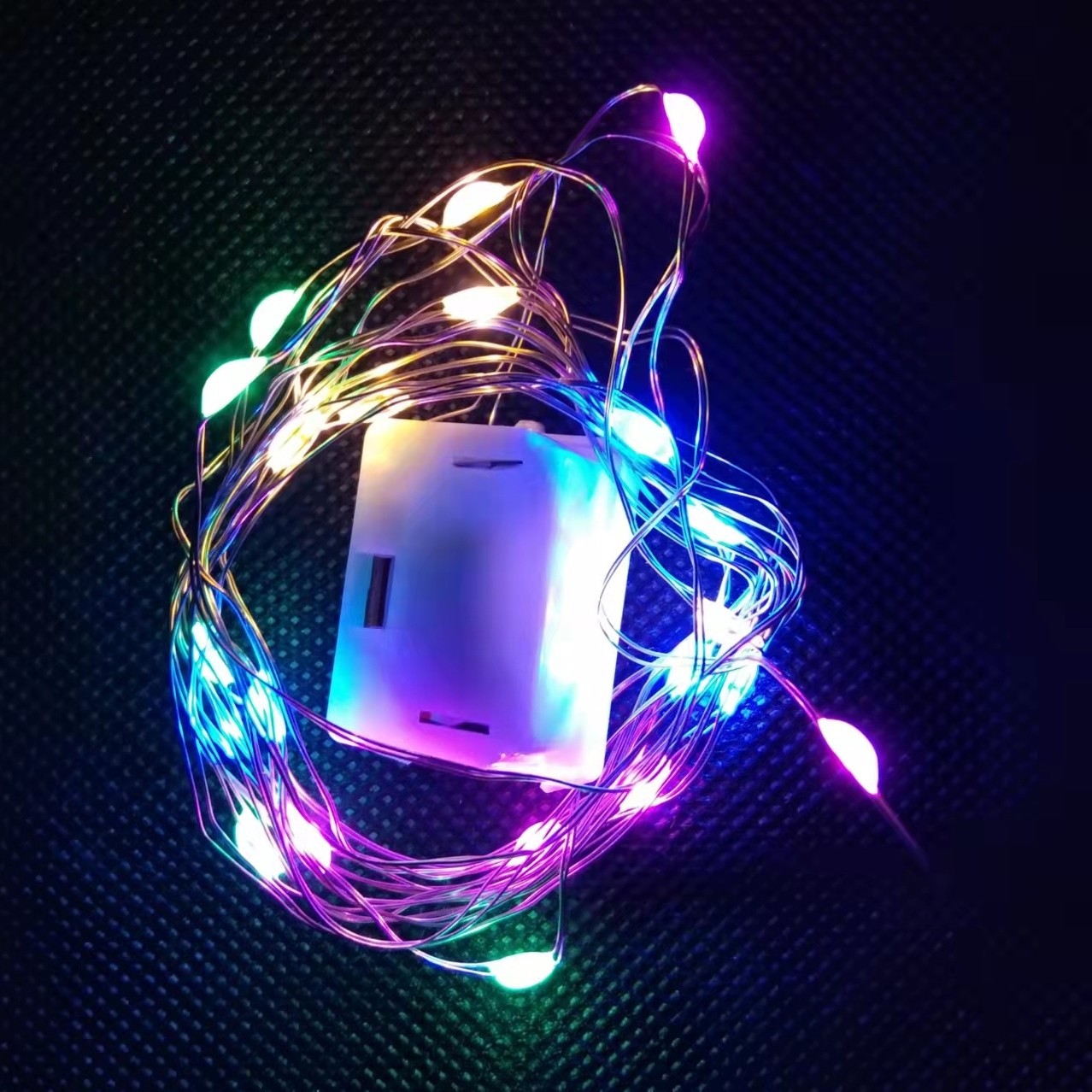 Led light lines, color three-level flashing, starry sky, birthday cake, flower balloons, decorative copper wire strip lights, string light strips pic 4