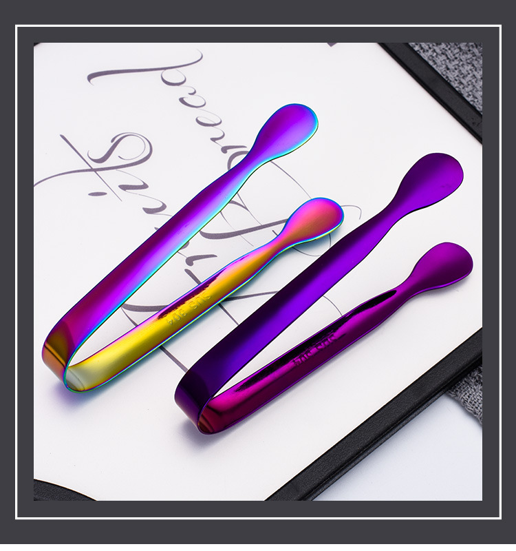 410不锈铁/304不锈钢方糖夹小冰夹 现货加厚没毛刺冰块冰桶夹子冰钳详情15