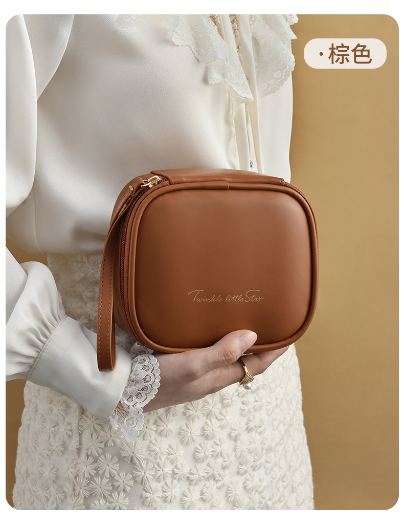 PU便携奶油口红包 随身携带化妆包 学生专用小号收纳包 姨妈巾月事包整理收纳 其他分类化妆品整理包详情9