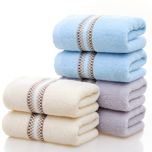 Pure cotton towel manufacturer, adult face wash, household thickened daily necessities, water-patterned pure cotton 32-ply towel wholesale, logo pic 8