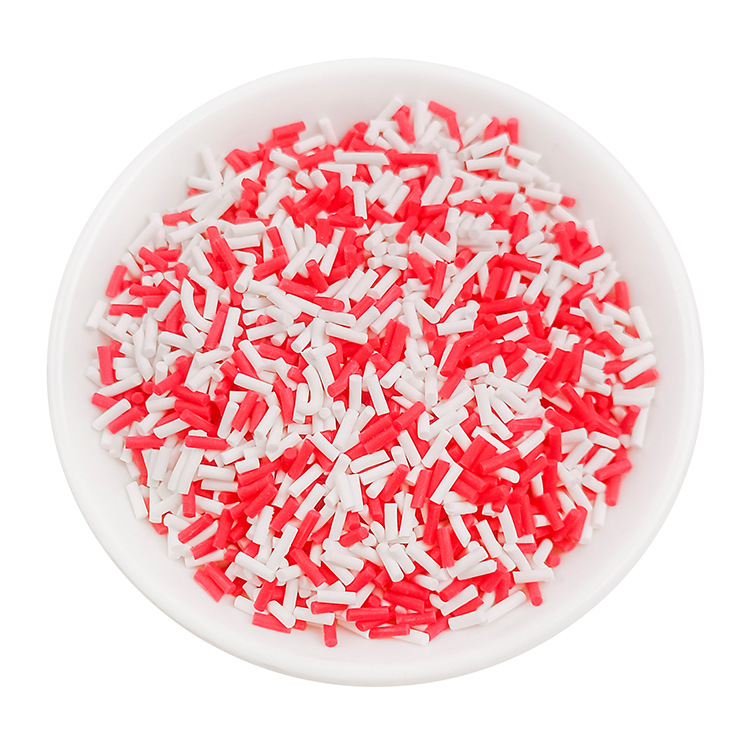 50g artificial soft clay long strip sugar granules packaging, food and play chocolate, handcrafted material, cream glue decorated soft clay granules pic 40