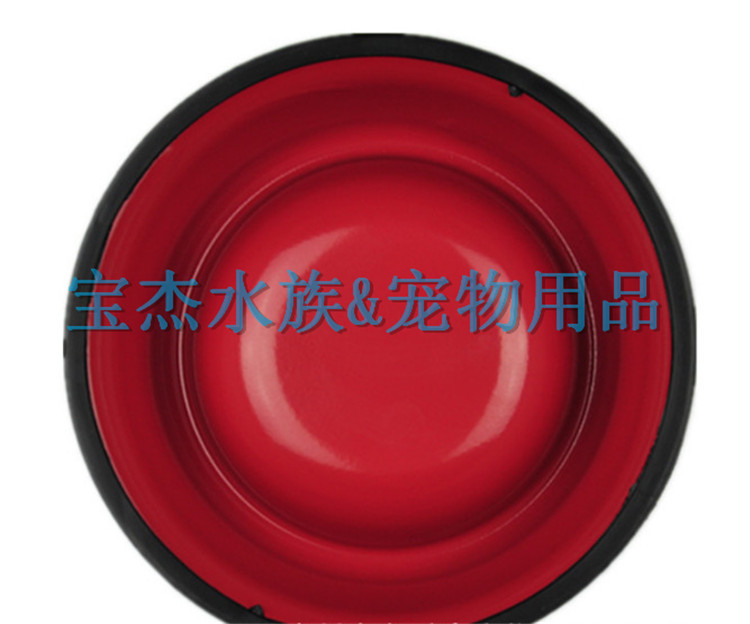不锈钢狗碗 防滑耐磨烤漆宠物碗 多规格 宠物用品 厂家批发详情8