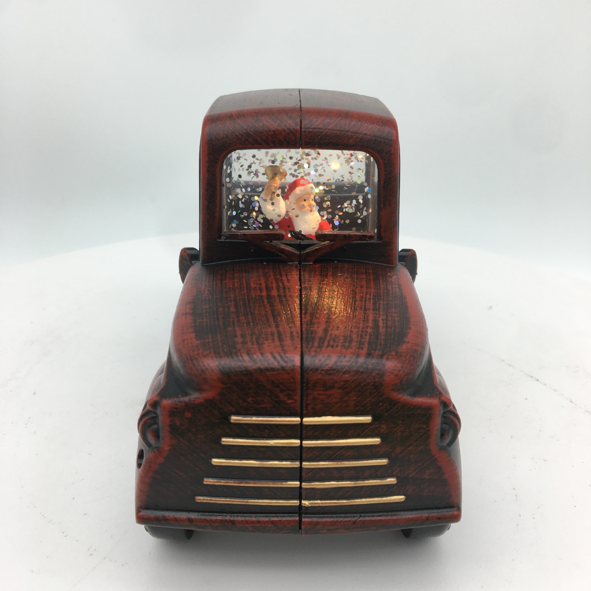 New holiday gifts: Illuminated, scallion oil leather truck, creative decorative items, window display, counter, Christmas gifts pic 11