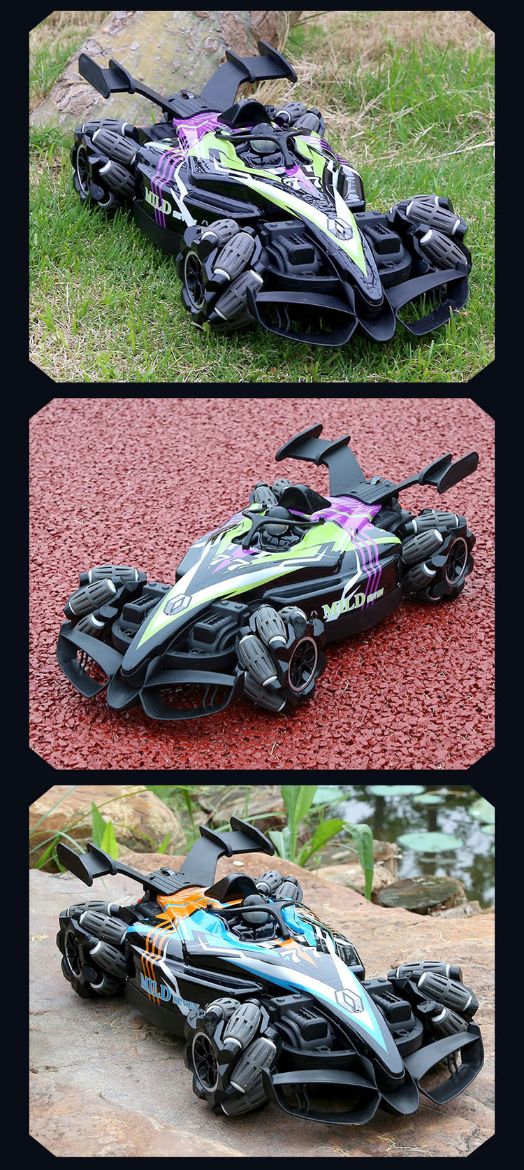 Gestos transfronterizos sensor rc coche de control remoto rc racing quad drift fórmula 1 coche de pulverización niños juguetes pic 21