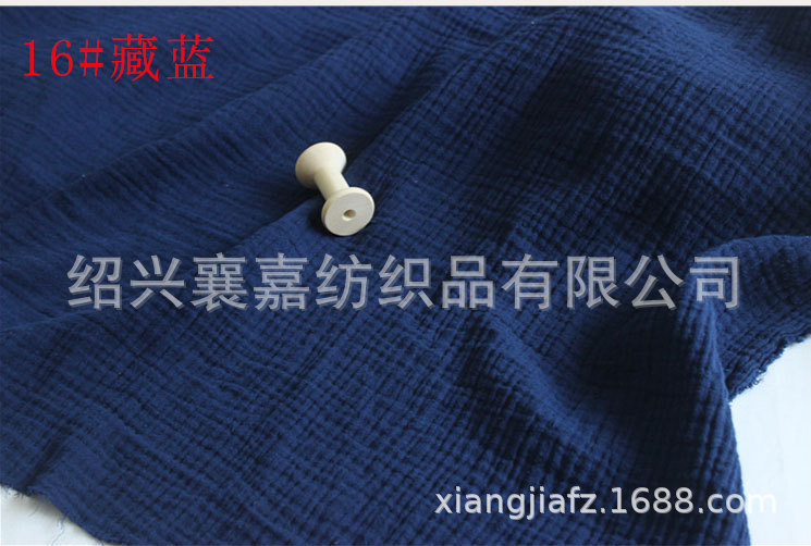 Pure cotton double-layer gauze, double-layer crepe fabric with pleated texture, baby blanket, maternity dress, pajamas fabric pic 20