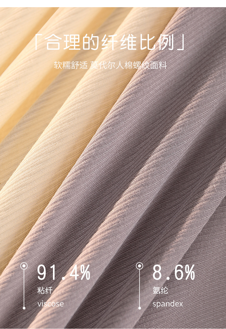 时尚运动高开叉莫代尔棉大码200斤内裤女 高腰不夹臀无痕蚕丝短裤详情8