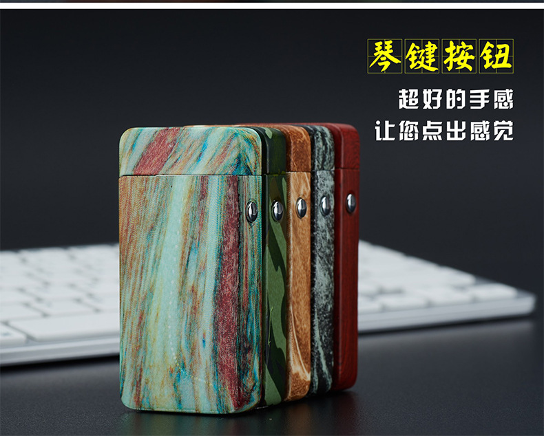 JL605水转印单弧充电打火机usb脉冲打火机个性金属防风电子点烟器详情5