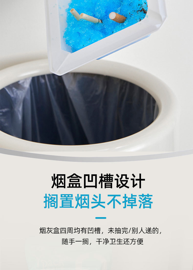 【升级防烫款】一次性烟灰缸含灭烟沙空气净化防飞灰除烟味持久清详情5