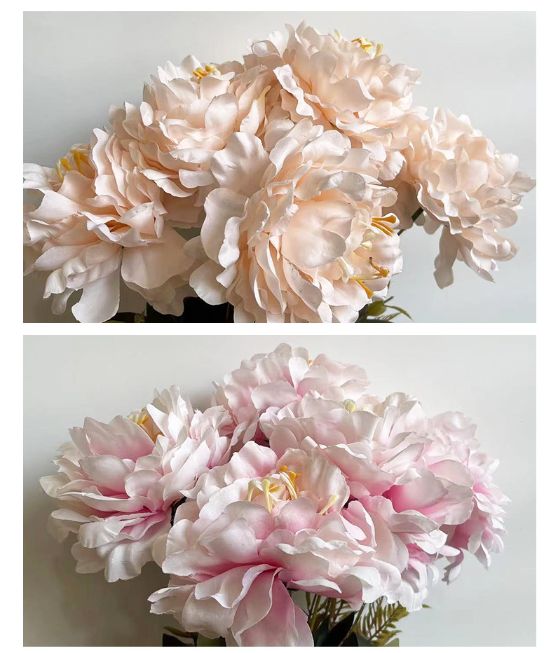 7头把花 牡丹花   仿真花婚庆插花家具布置装饰装扮背景   小香风详情9