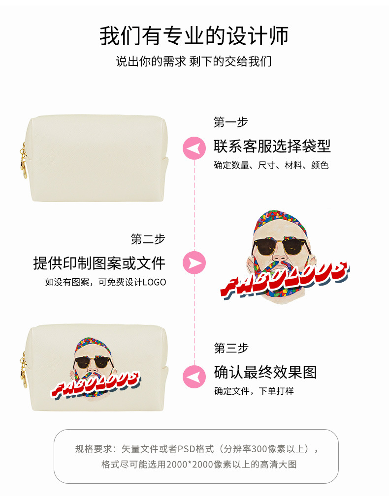 化妆包女士外贸爆款pu手拿便携方形防水可爱旅行洗漱收纳包批发详情35