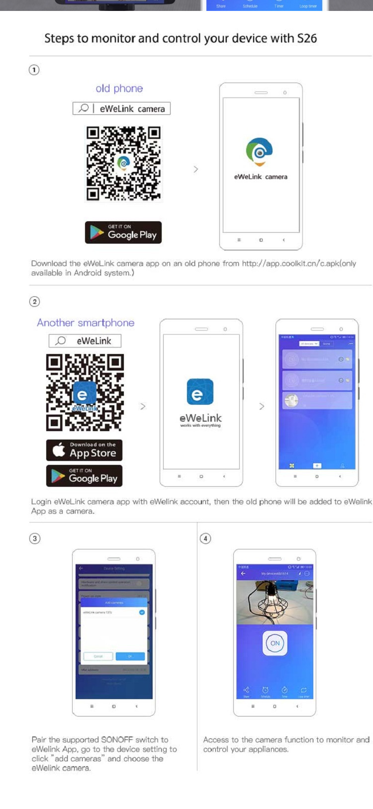 SONOFF S26TPL(IT) E-Micro Link WiFi Smart Socket pic 1