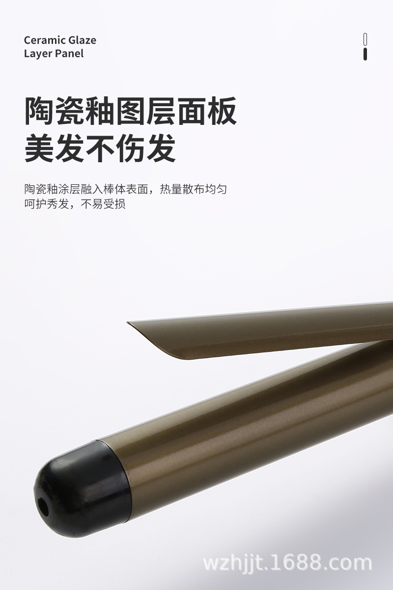 Professional curling irons and electric curling rods from the manufacturer, 25, 28, 32mm styling tools, ceramic large wave magic style pic 4