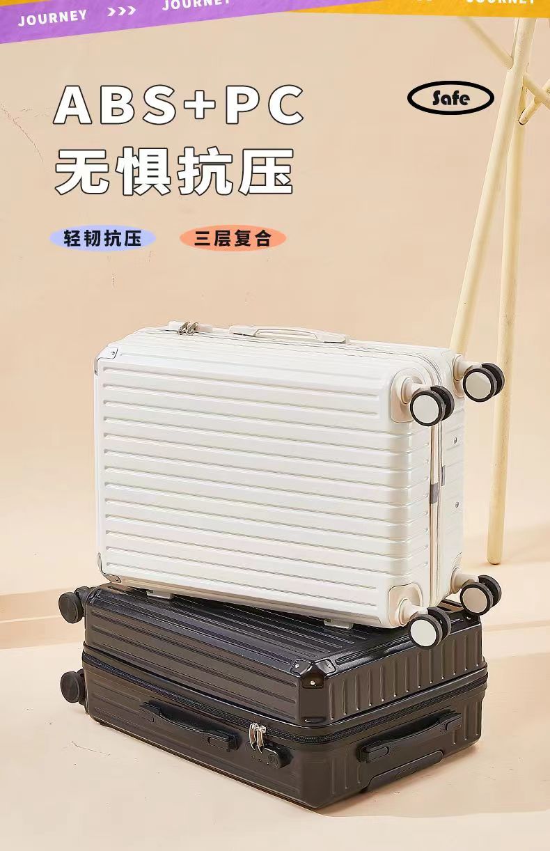 New luggage, swivel wheel handle suitcase, leather case, fashionable travel case for boys and girls, large-capacity password case pic 6