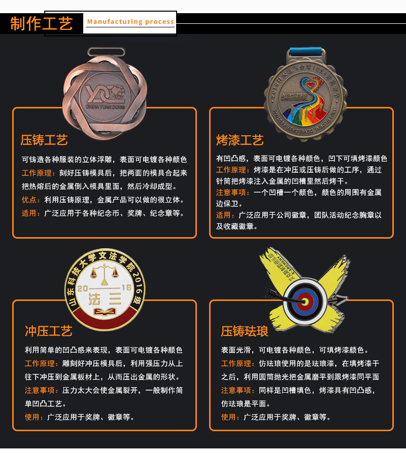Ready-made universal metal MEDALS, marathon race wheat ear MEDALS, customized school sports meeting competition, kindergarten pic 5