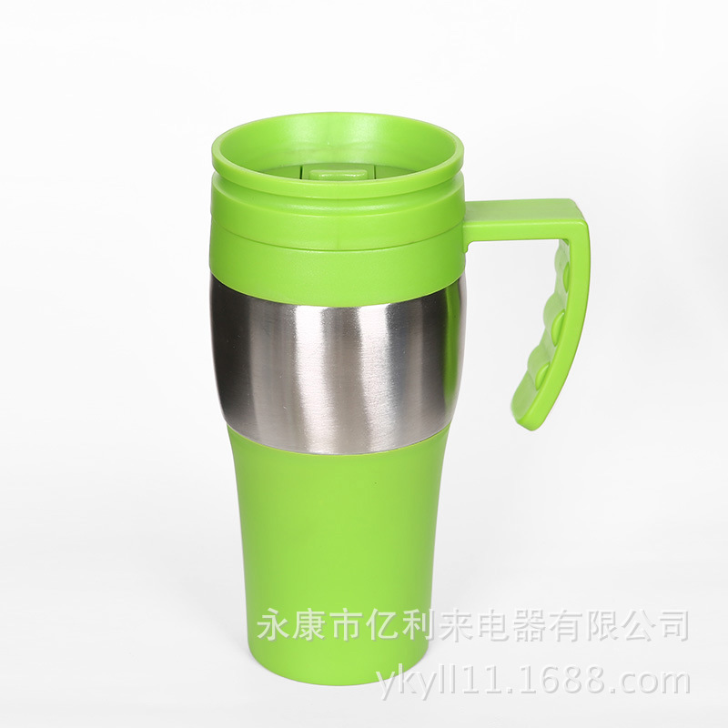 Stainless steel plastic double-layer portable coffee cups are exported to the United States. The original manufacturer produces car cups pic 4