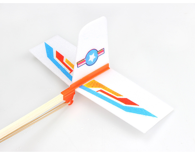 Wholesale of model aircraft assembly rubber band aircraft model toys, Tianchi rubber band power biplane science popularization model pic 20