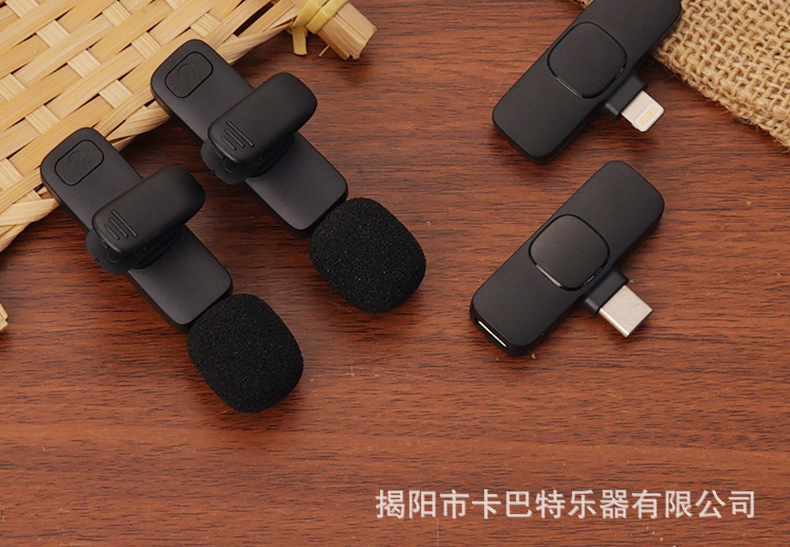 领夹式麦克风无线一拖二直播采访录音短视频降噪专用麦克风详情18