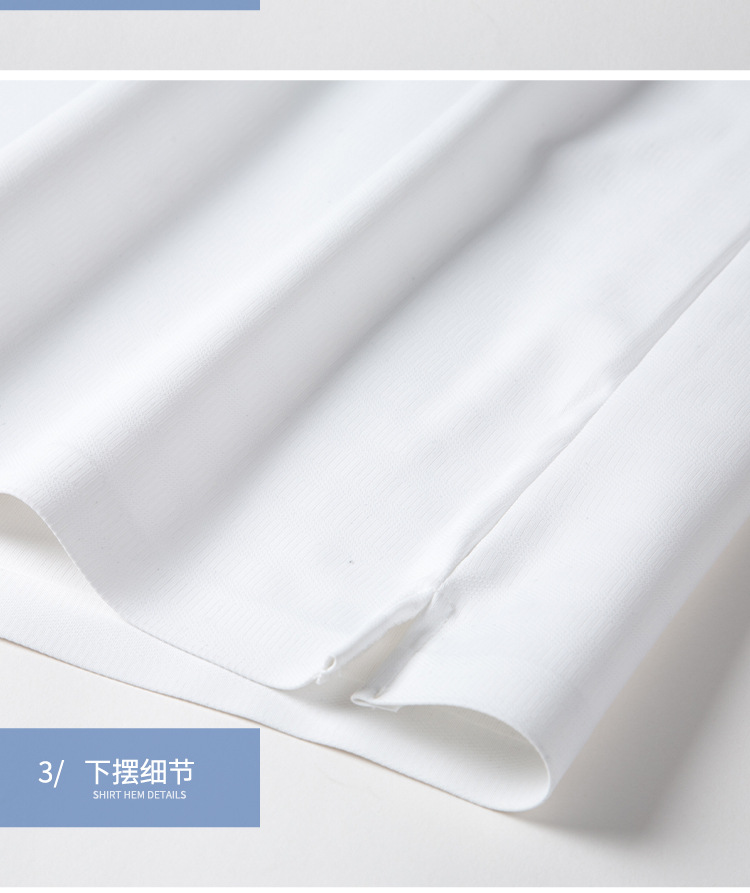 Short-sleeved T-shirt for men, seamless, glue-free, non-ironing, silk-smooth, high-elasticity business casual, slimming polo shirt for men pic 19