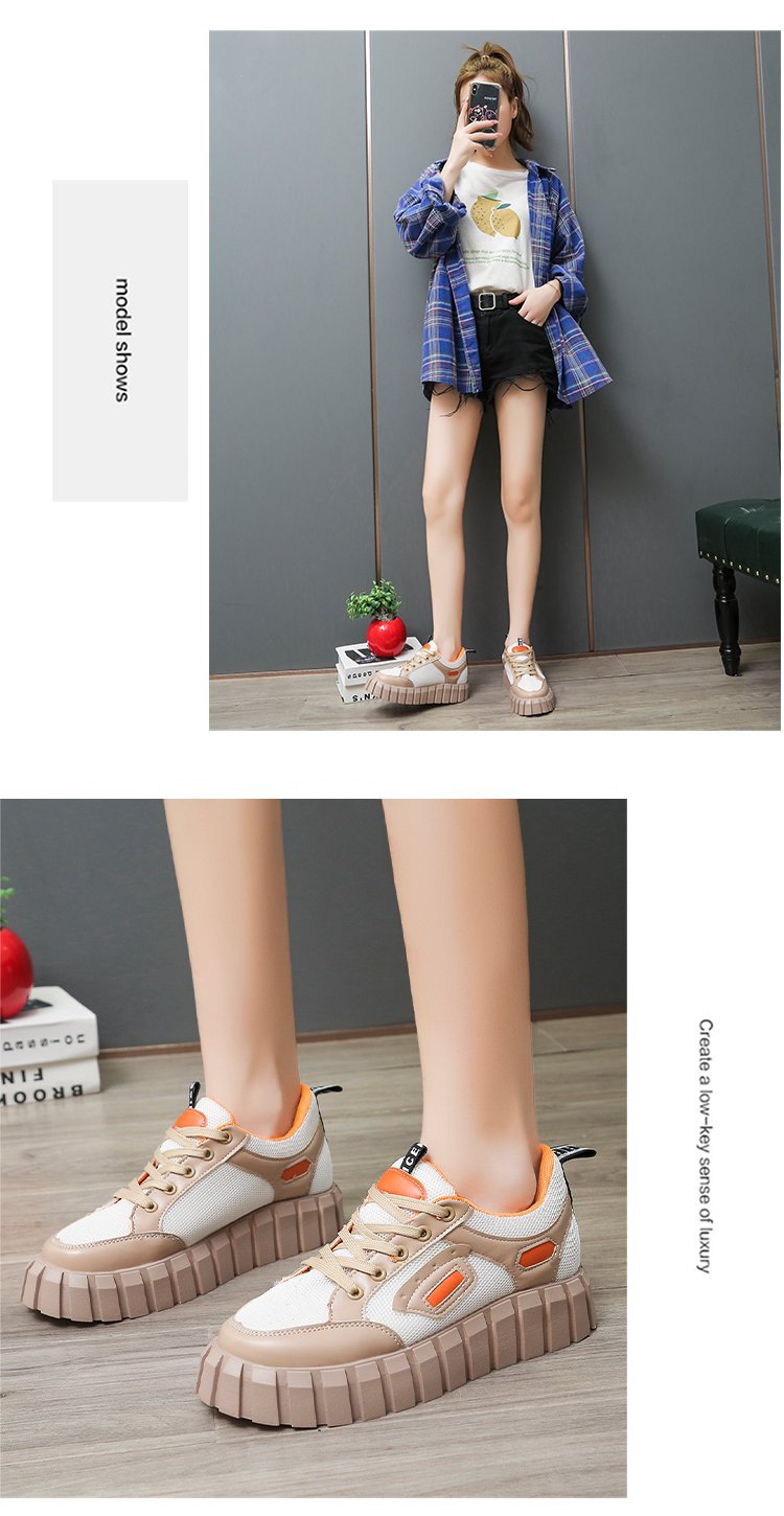 跨境外贸大码2021秋季新款街头时尚潮流圆头厚底女式休闲板鞋单鞋详情11