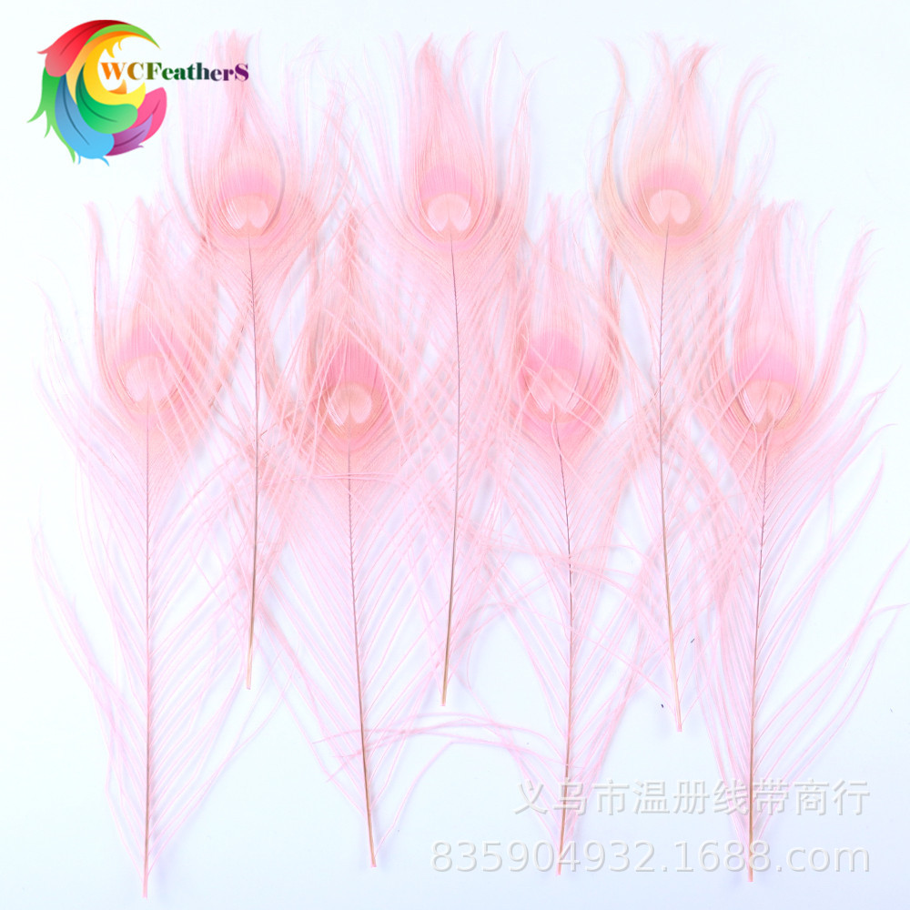 温册厂家直销天然孔雀羽毛DIY家居花瓶装饰婚庆道具新娘胸花材料详情8