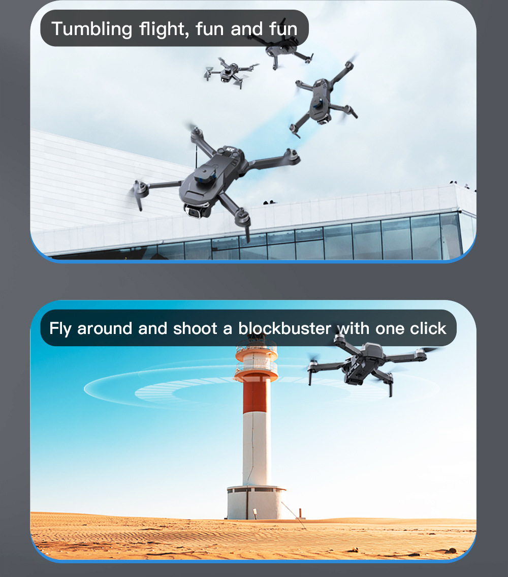 SG101PRO低噪无刷电机感应智能避障4k高清实时图传航拍无人机抗风防丢失详情11
