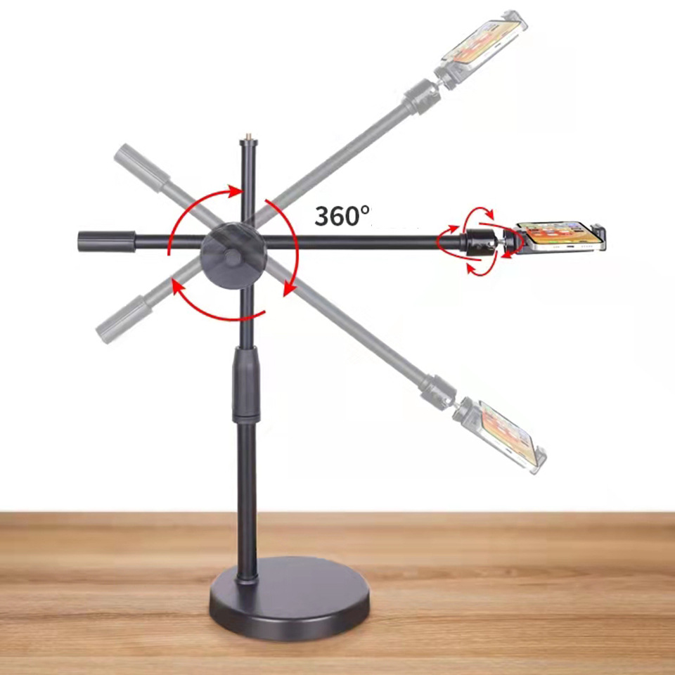 Desktop professional shooting fill light, live streaming online classes, Douyin food anti-shake stick, Internet celebrity selfie, mobile phone overhead shooting stand pic 15