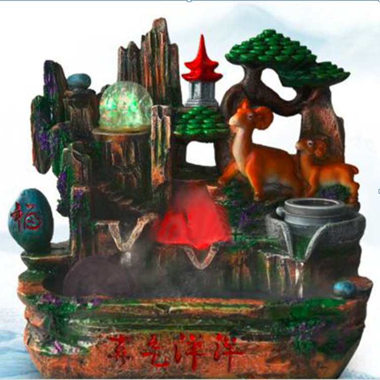 Wholesale of traditional Chinese flowing water handicrafts, indoor flowing water fountains, micro-landscape flowing water ornaments pic 7