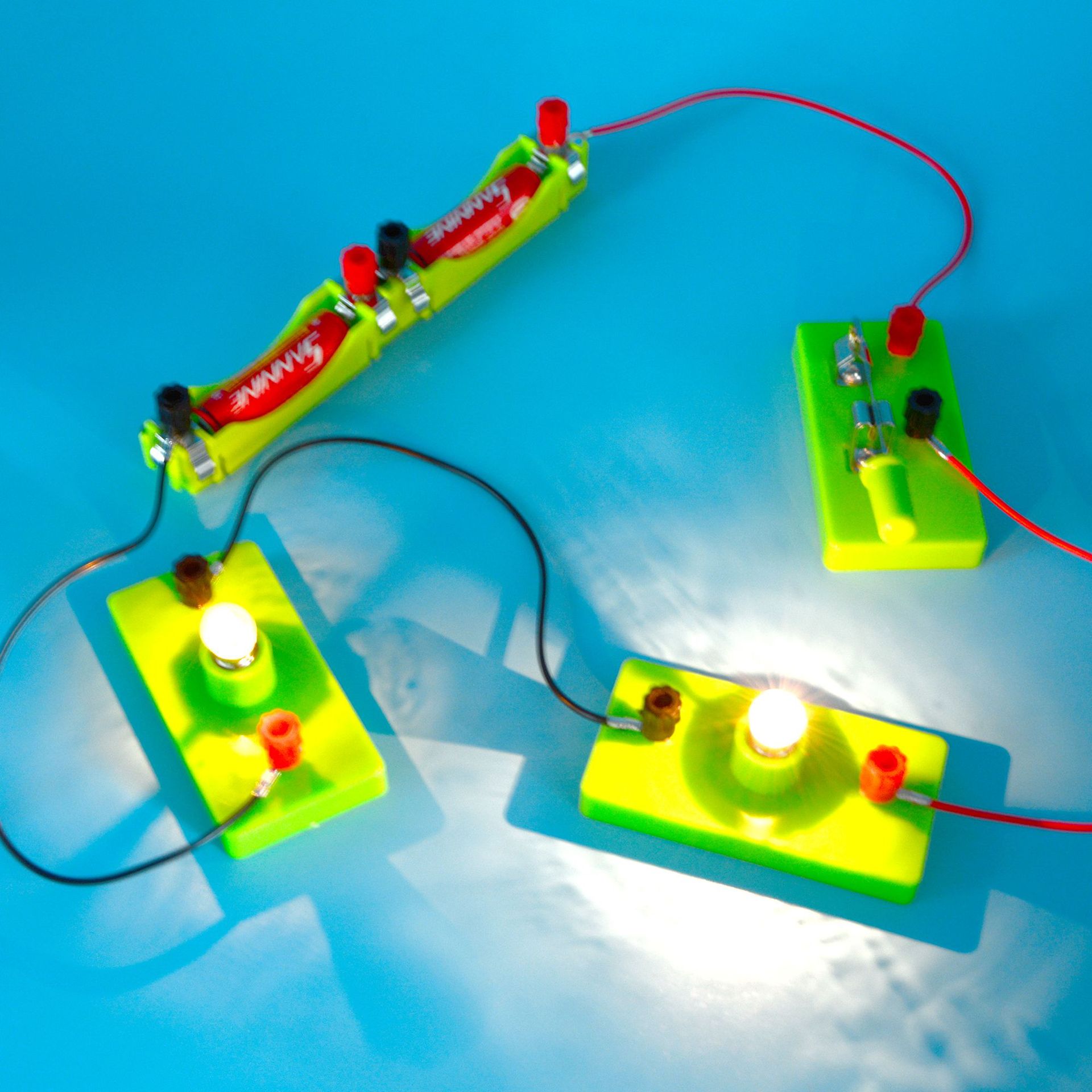 DIY simple physics circuit science Experiment Series and parallel connection set series Manual material manufacturer pic 11