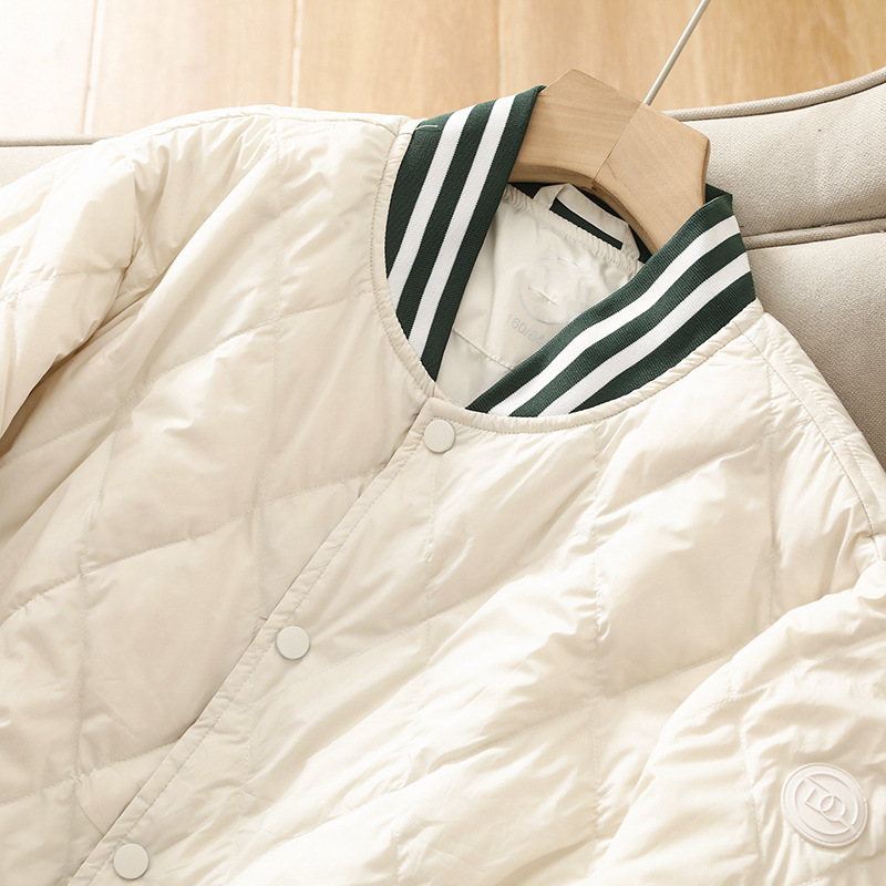 BO家原厂元单 轻薄同款秋冬保暖棒球领款式情侣男士羽绒服详情26