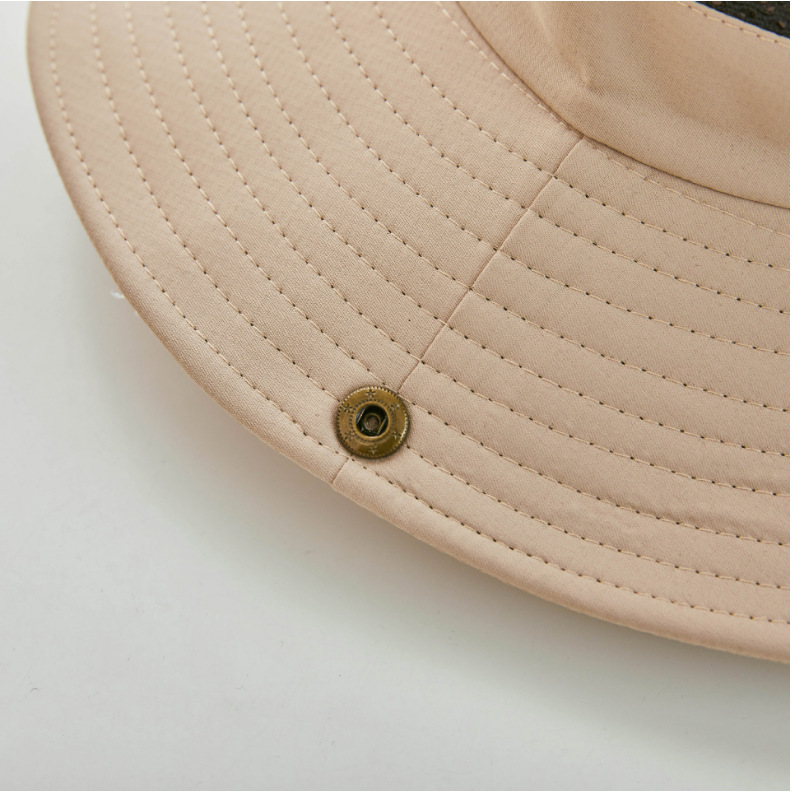 Custom-made sun hats with logos, fisherman hats for fishing, sun protection, breathability, outdoor large brims, cross-border mountaineering hats with logos pic 16