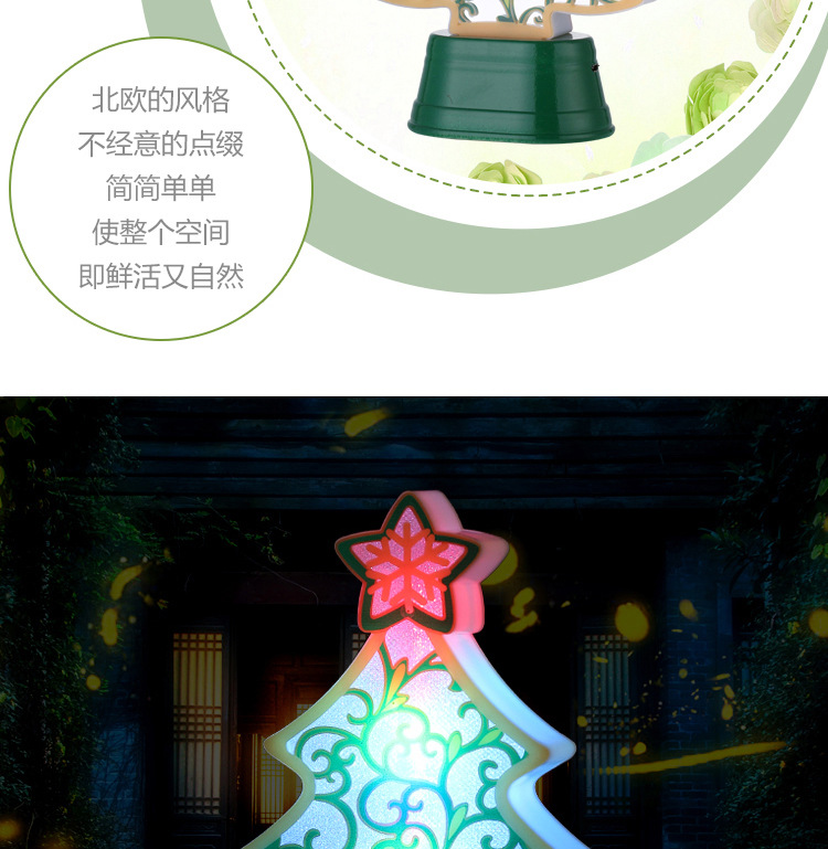 跨境圣诞节LED发光圣诞树装饰品圣诞灯光装饰品圣诞树爆款挂件详情9