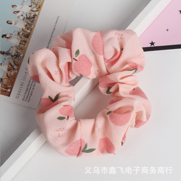 Fresh and clean mesh hair rope, large intestine flower wreath hair band, pig large intestine hair tie, high-elasticity hair accessory, wholesale and customized in South Korea pic 10