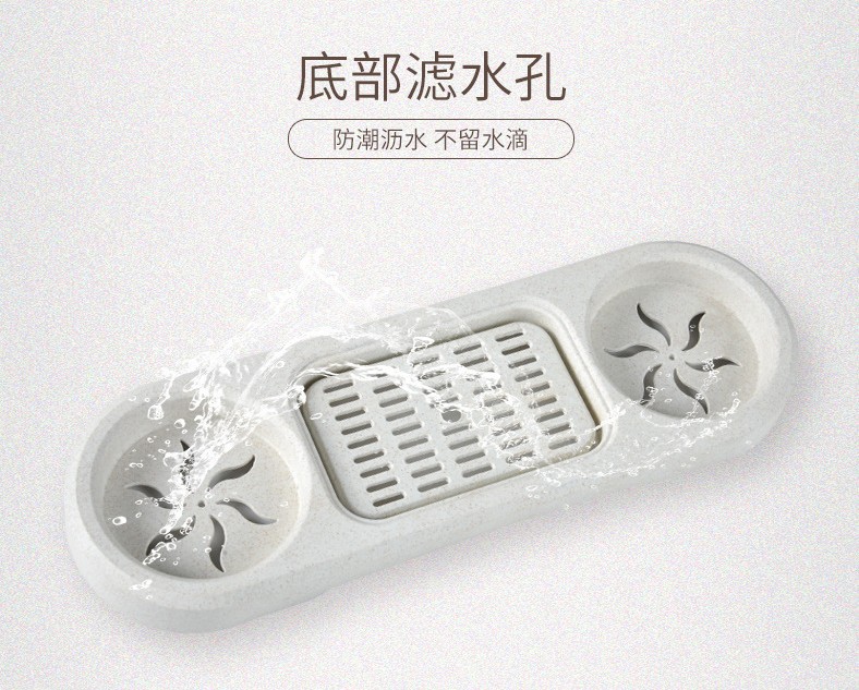 Wheat straw couple toiletries set, household toothbrush cup holder, student toothbrush and toothbrush holder, plastic mouthwash cup manufacturer pic 6