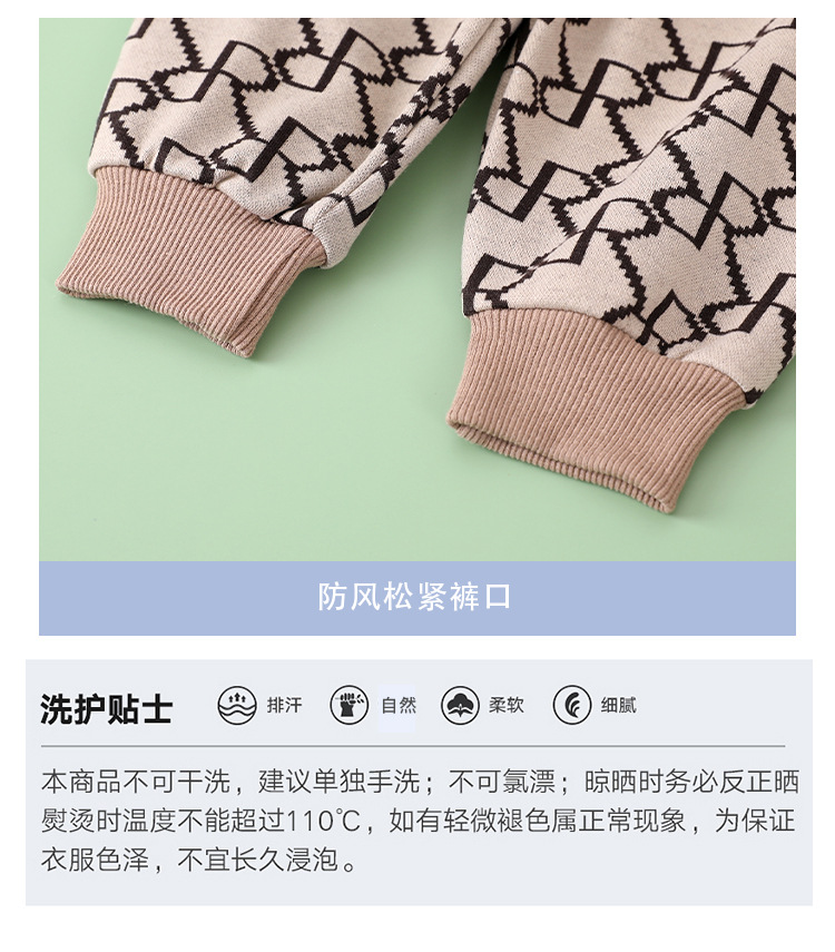 婴儿春秋装衣服男童女宝宝套装棉连体衣新生儿洋气开衫裤子三件套详情15