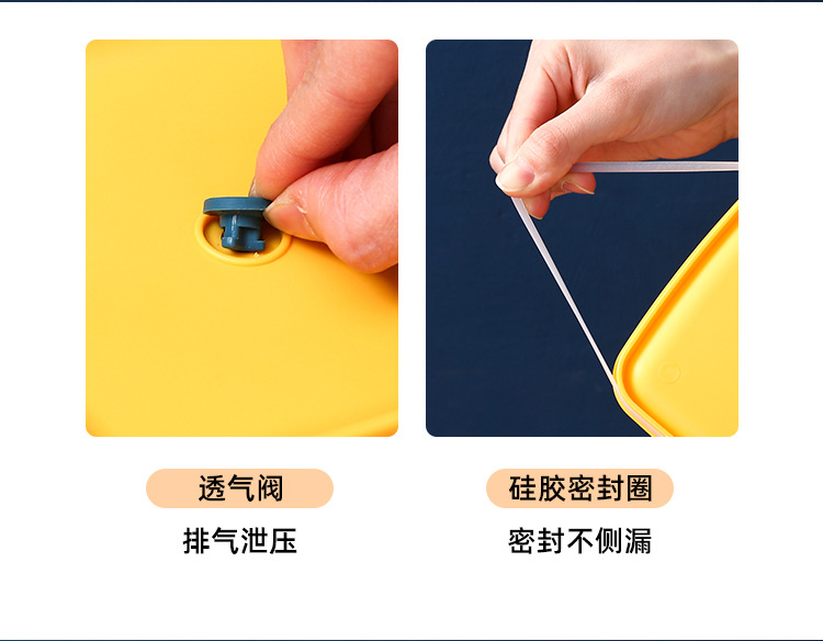 家用冰箱保鲜盒 塑料密封加热便当饭盒 饺子水果收纳盒子方形饭盒详情7
