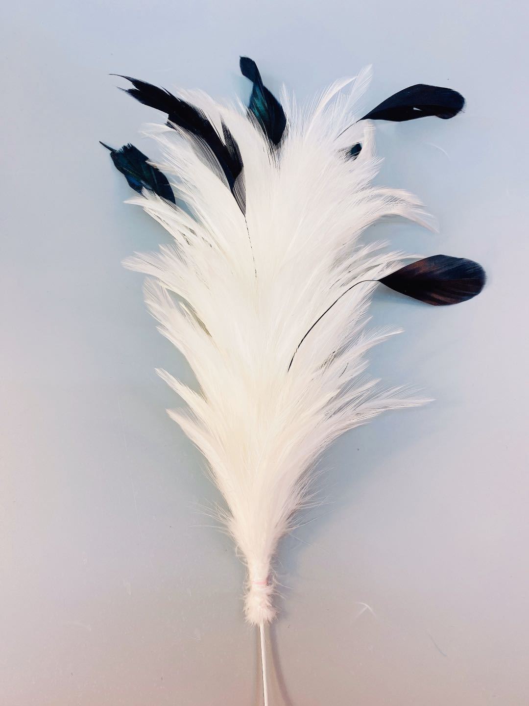 Factory clearance sale of feather wire flower diy clothing, props, hats, accessories, 30cm colorful feather corsages pic 19