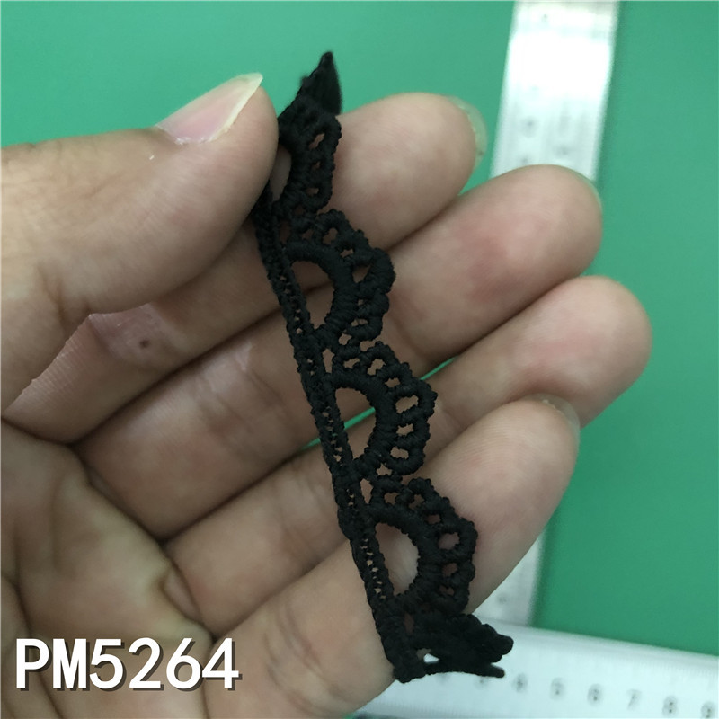 New Lolita embroidery water-soluble lace, milk silk single-sided small flower wave lace, lace with barcode pic 76