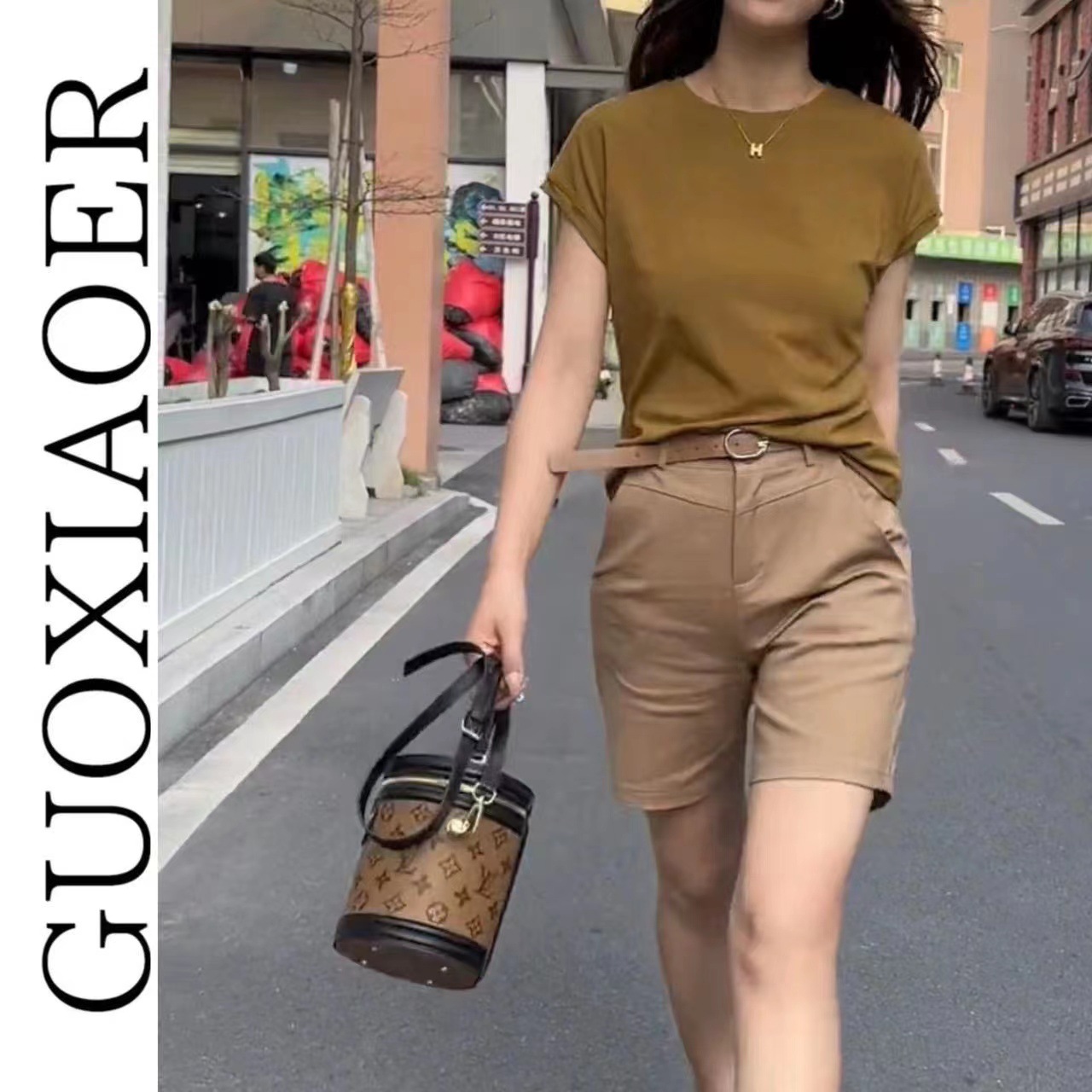 Feifei Sleeve short-sleeved T-shirt for women, 260g small Feifei sleeve solid color light version, one-sleeve European style thin top, base layer, sent on delivery pic 12