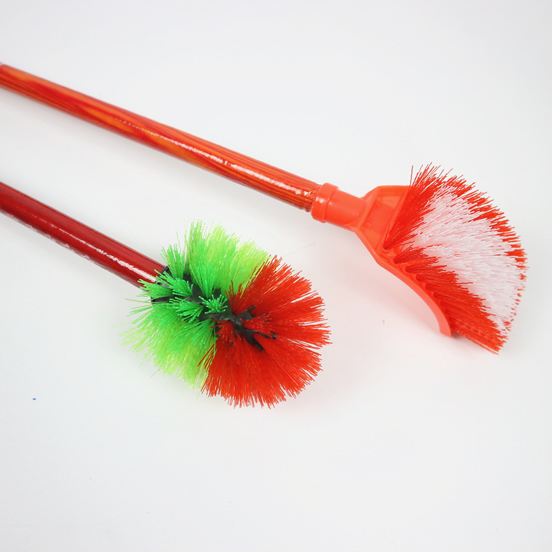 ok wooden handle toilet brush, round head and square head toilet brush, cleaning brush, Yiwu daily necessities cleaning tools pic 4